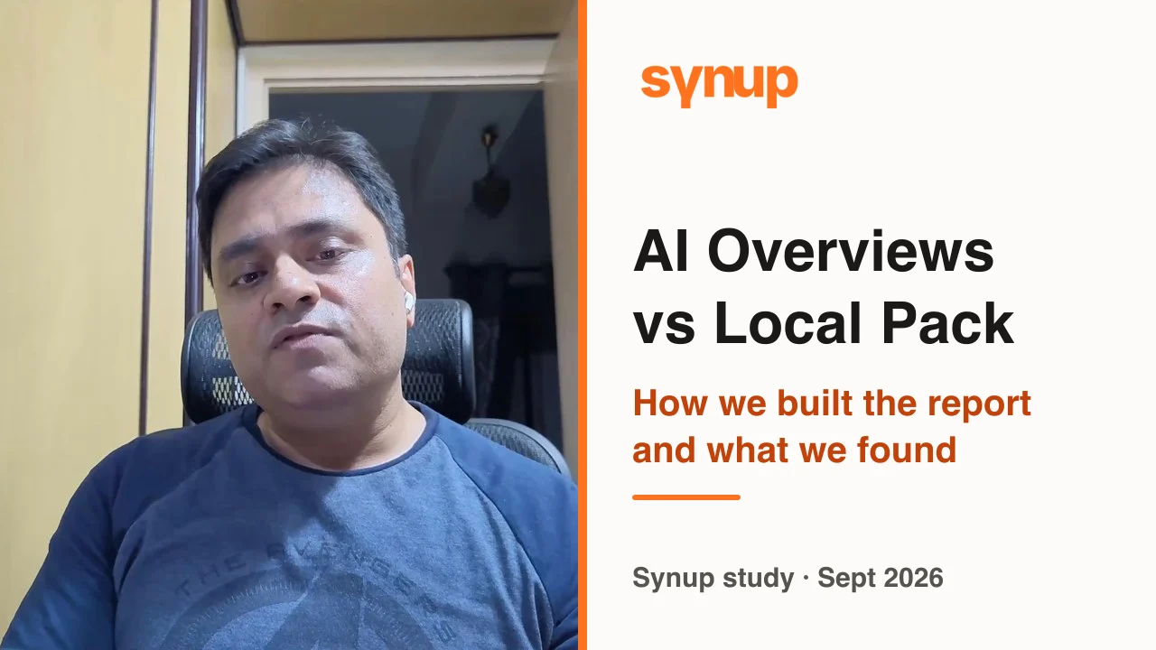 AI Overviews versus the Local Pack: how Synup built the report and what the study found